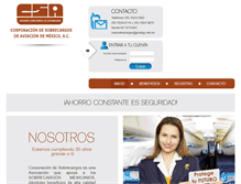 Tablet Screenshot of corpsobrecargos.com